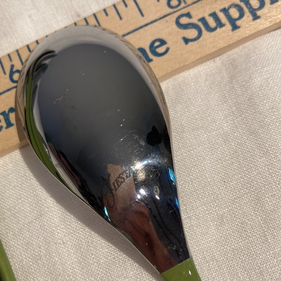 Fiesta spoons with chartreuse handles (8) - Picture 9 of 12
